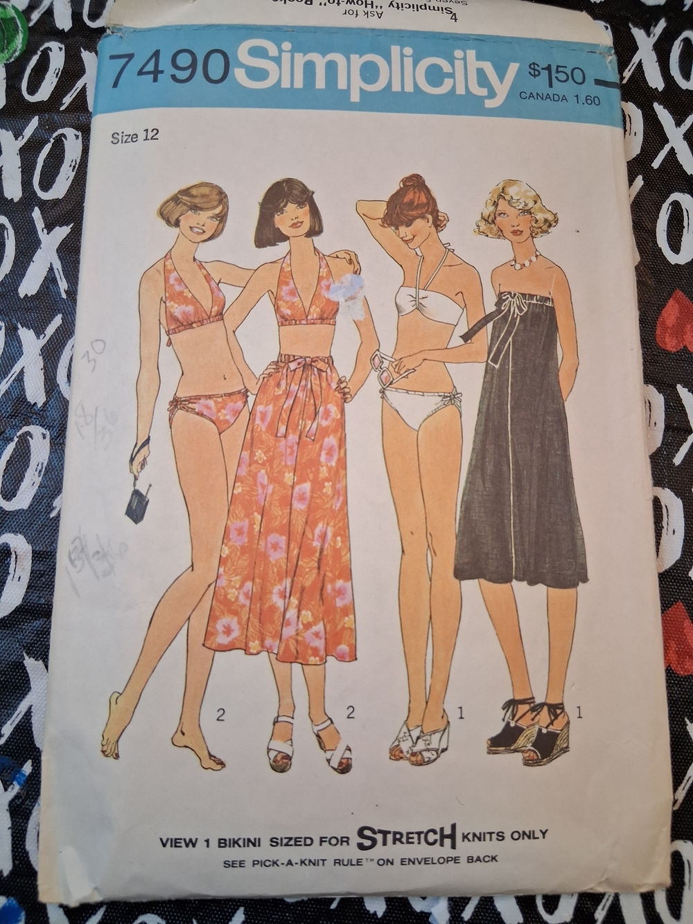 Simplicity Orange Floral Bikini and Tie-Skirt Set